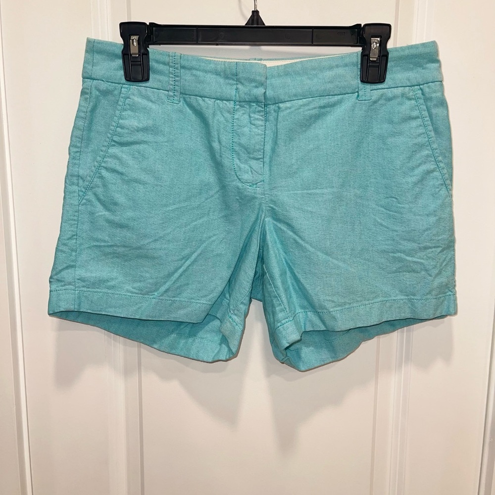 J. Crew Blue Bermuda Shorts Lightweight Cotton